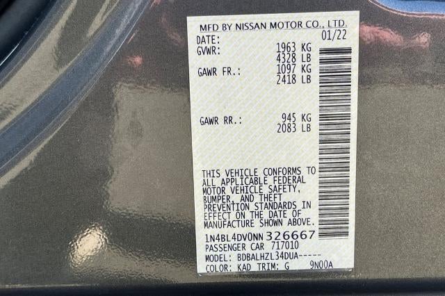 2022 Nissan Altima 2.5 SV